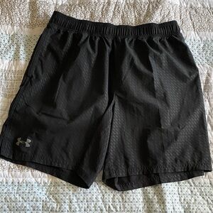 Under Armour Men's Black Performance Shorts 7in Inseam